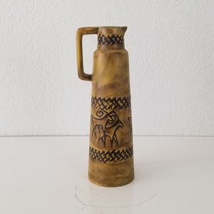 Mid-Century West Germany Decorative Ceramic Jug / Vase . image 1