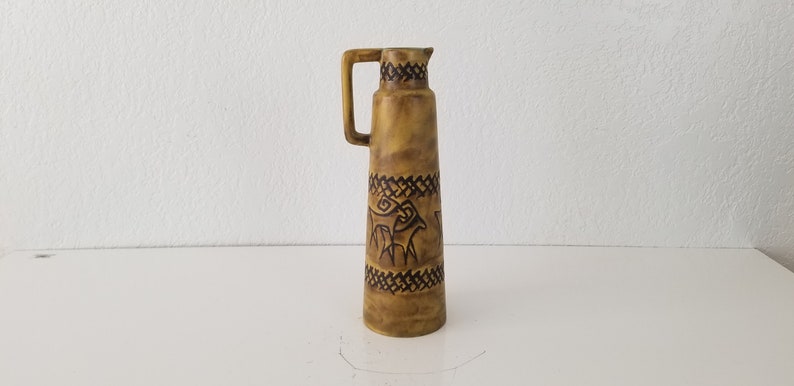 Mid-Century West Germany Decorative Ceramic Jug / Vase . image 1