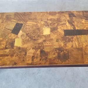 Percival Lafer Rosewood and Patchwork Copper Rectangular Coffee Table image 7