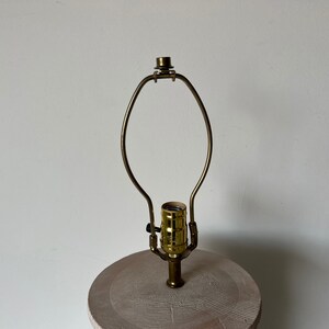 1980's Vintage Faux Bois Plaster Table Lamp image 8