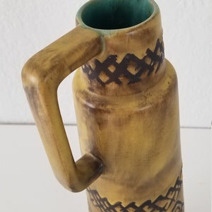 Mid-Century West Germany Decorative Ceramic Jug / Vase . image 6