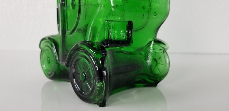 1960's Italian Emerald Green Glass Car Decanter . image 6
