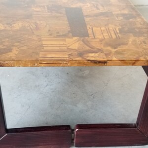 Percival Lafer Rosewood and Patchwork Copper Rectangular Coffee Table image 8