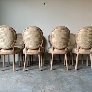 Marcello Mioni Italian Carved Wood Dining Chairs Set Of 8 image 5