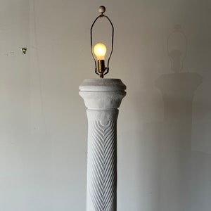 Tall Vintage Plaster Floor Lamp image 6