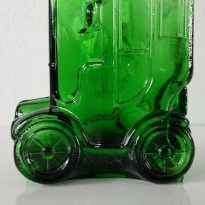 1960's Italian Emerald Green Glass Car Decanter . image 3