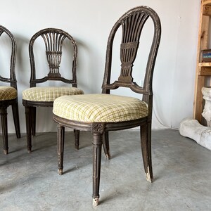 19th Century Antique French Louis XVI Balloon Backs Dining Chairs Set of 8 image 6