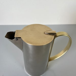 1930's Art Deco Stainless Steel and Brass Tapster Revere Rome Ny, Beer or Soda Can Opene image 2