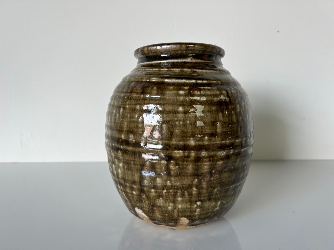 Mid Century Ceramic Stoneware Studio Pottery Vase, Signed - Etsy