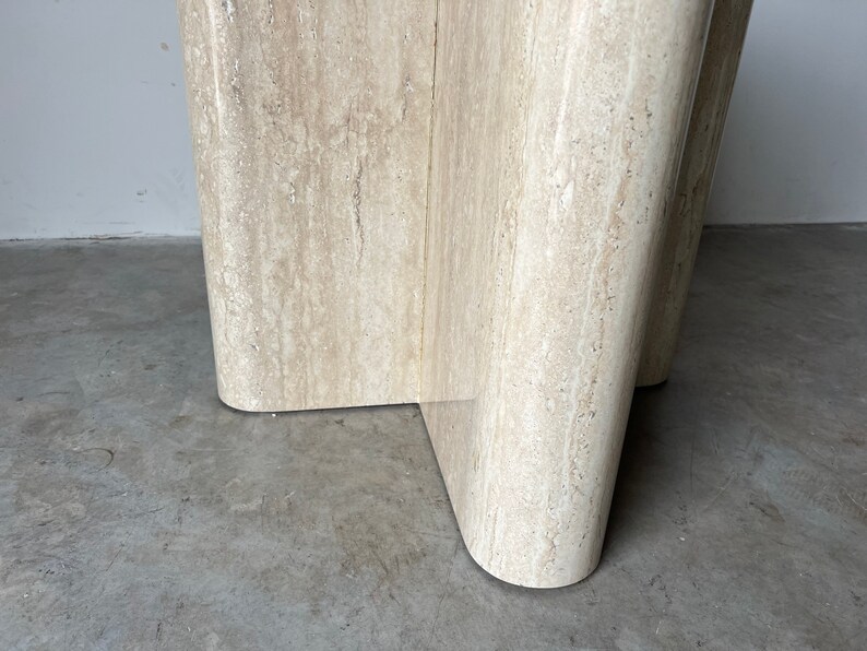 Postmodern Faux Travertine Laminate Dining Table Base Etsy