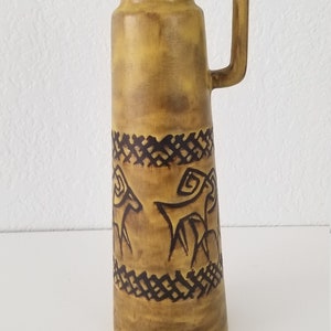 Mid-Century West Germany Decorative Ceramic Jug / Vase . image 3