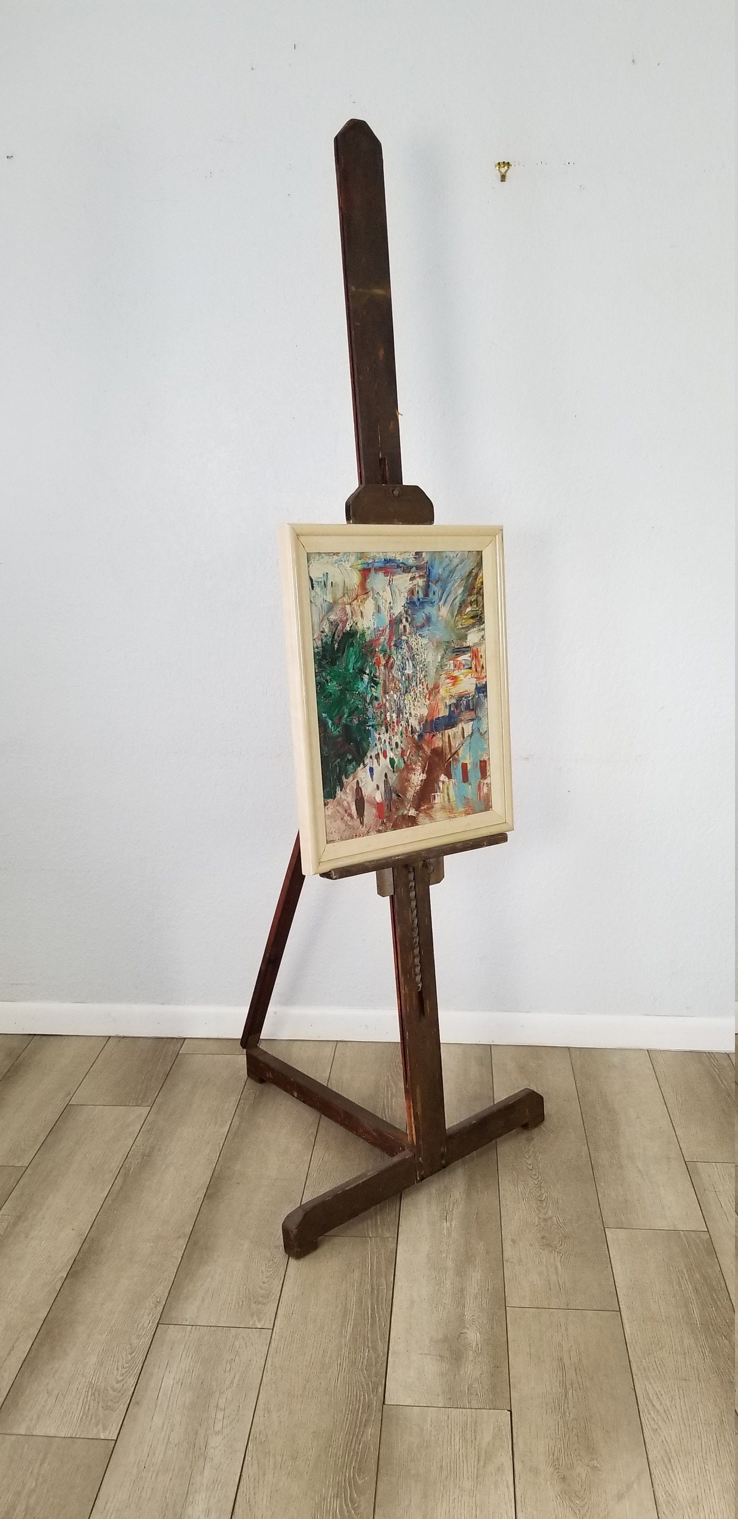 Vintage Wood Floor Easel . Etsy