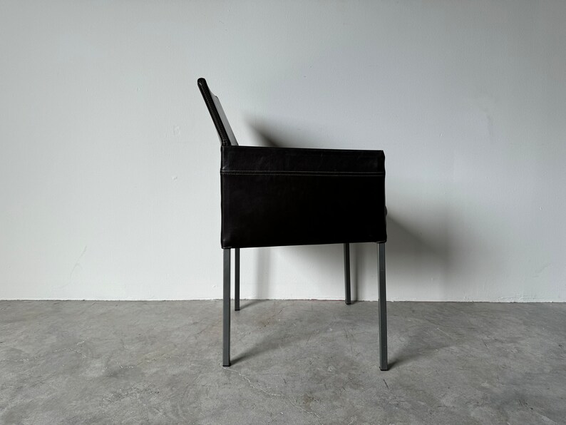 Karl-Friedrich Förster Brown Leather Texas Desk / Accent Chair image 6