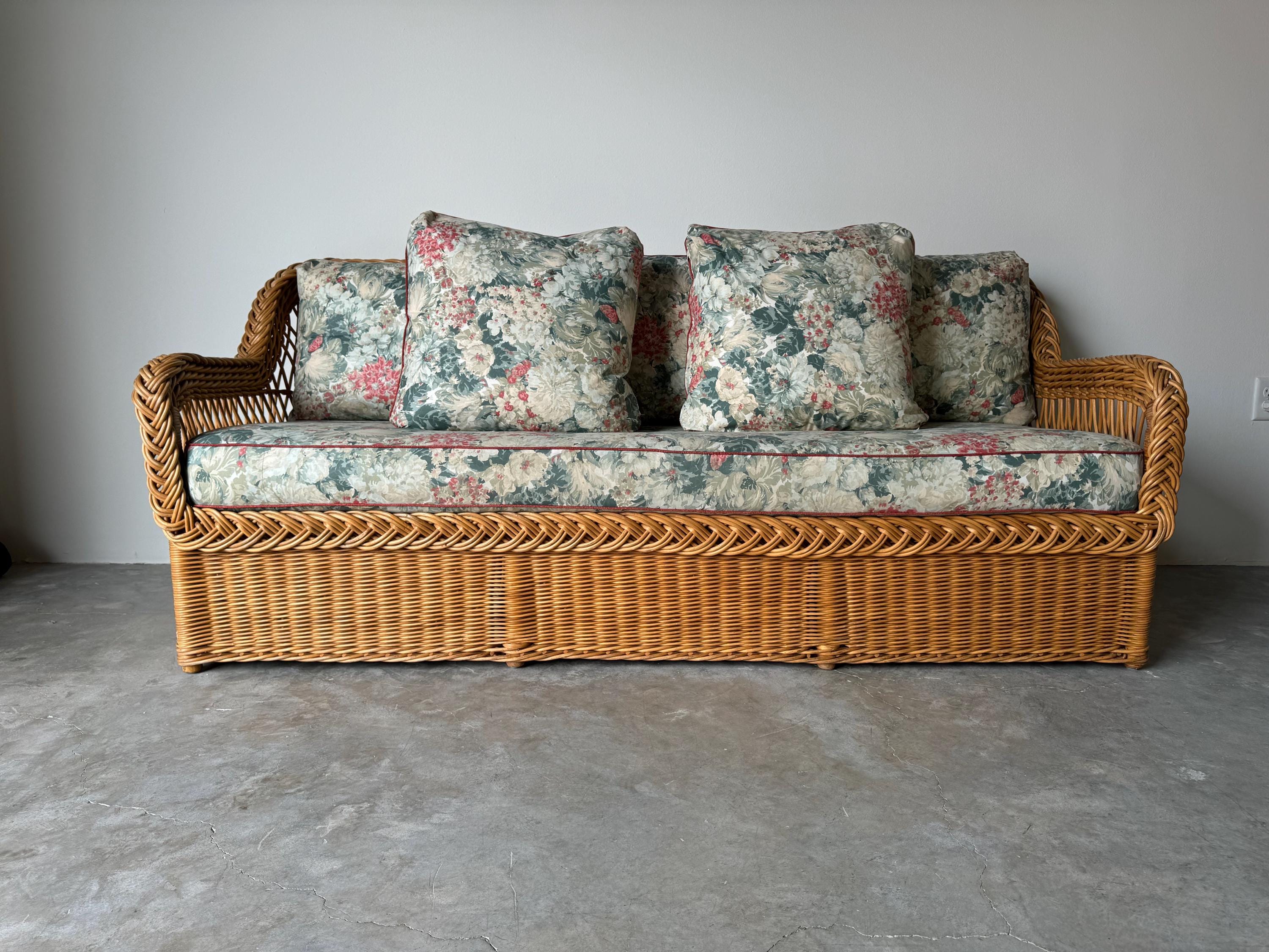 Used wicker sofa new arrivals
