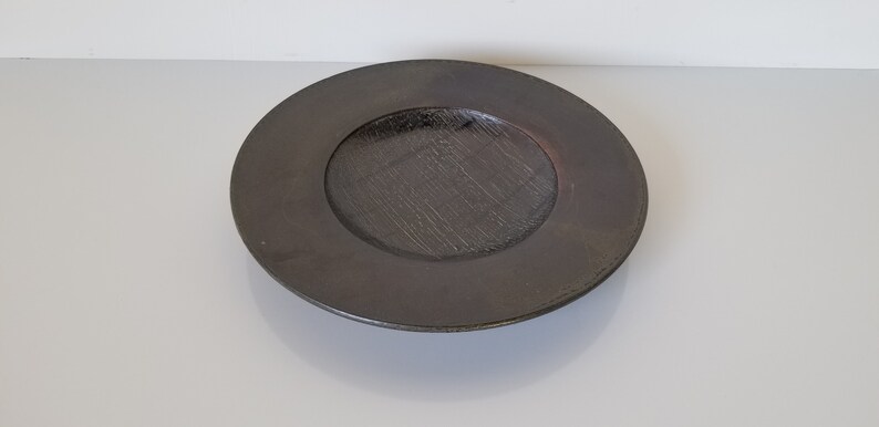 Mid-Century Brinor Stoneware Pottery Decorative Round Plate image 1