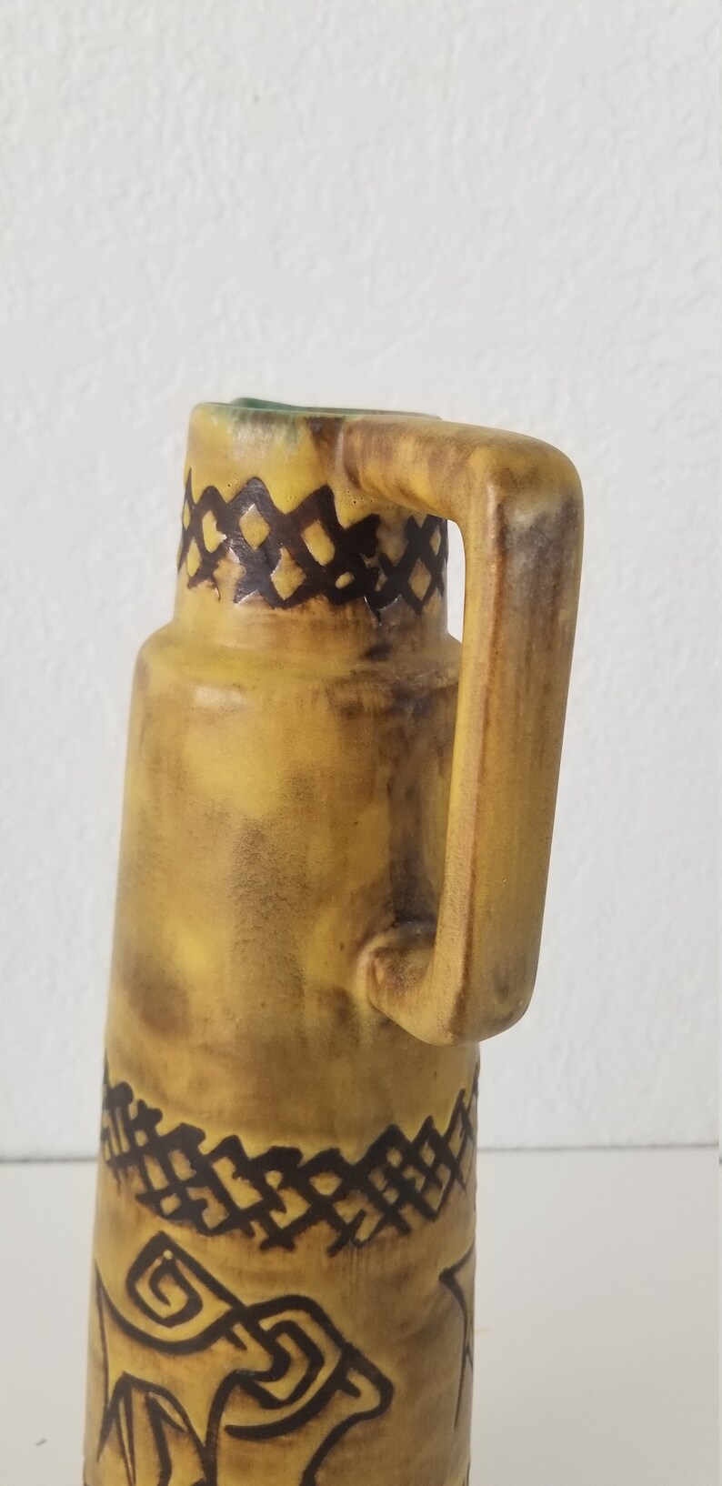 Mid-Century West Germany Decorative Ceramic Jug / Vase . image 4