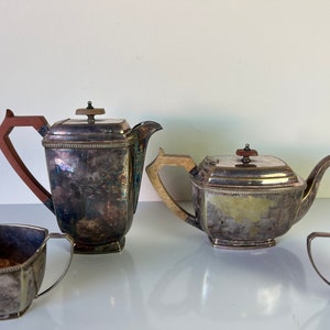 Art Deco Silver Plate Tea Set of 4 image 2
