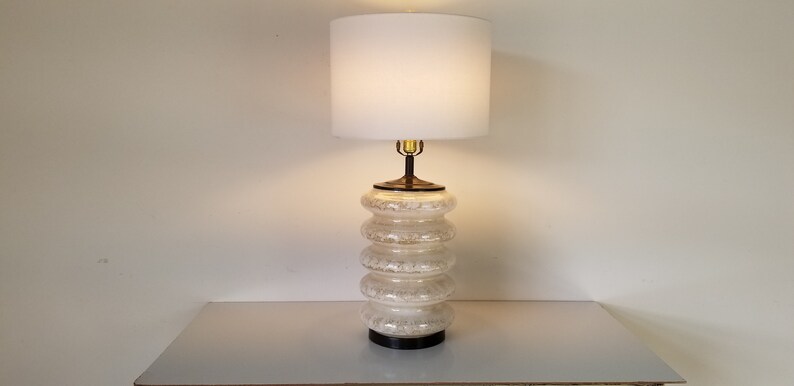 1970's Italian Carlo Nason Style Five-Tier Murano Glass Table Lamp image 2