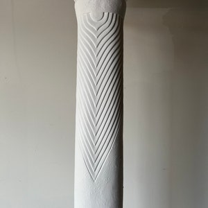 Tall Vintage Plaster Floor Lamp image 8