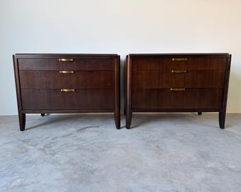 Barbara Barry for Henredon Mahogany Nightstands – A Pair