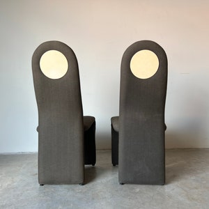 Jan Ekselius Style Postmodern Accent/ Dining Chairs by Roger Rougier a Pair image 4