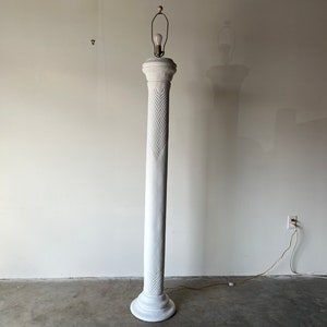 Tall Vintage Plaster Floor Lamp image 5