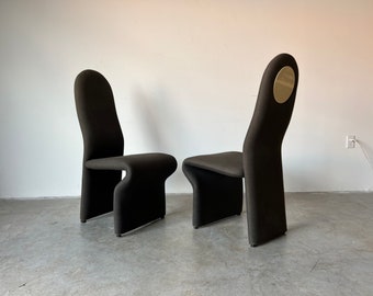 Jan Ekselius - Style Postmodern Accent/ Dining Chairs by Roger Rougier - a Pair