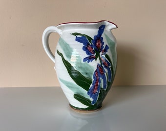 Vintage Hand Painted Pottery Pitcher