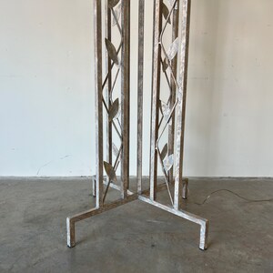 1980's Postmodern Style Sculptural Metal and Plaster Torchiere Floor Lamp image 5