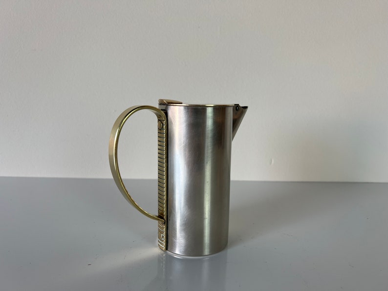 1930's Art Deco Stainless Steel and Brass Tapster Revere Rome Ny, Beer or Soda Can Opene image 1