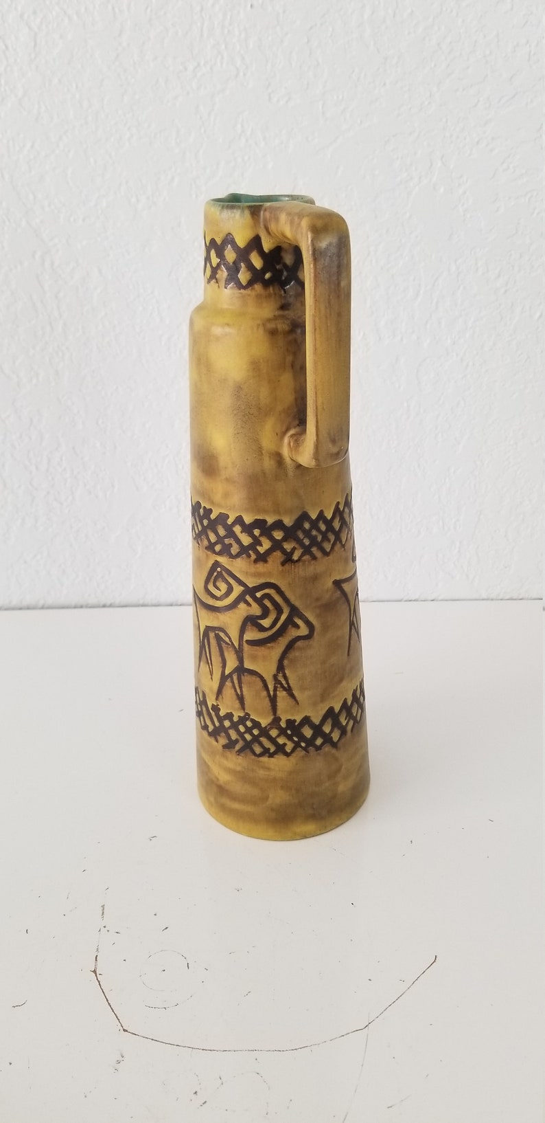 Mid-Century West Germany Decorative Ceramic Jug / Vase . image 5