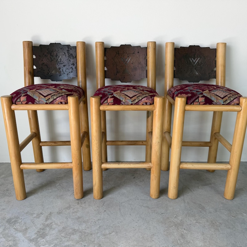 Rustic Steel Bar Rustic Bar Stools - Etsy - Page 6