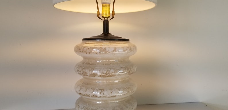 1970's Italian Carlo Nason Style Five-Tier Murano Glass Table Lamp image 4