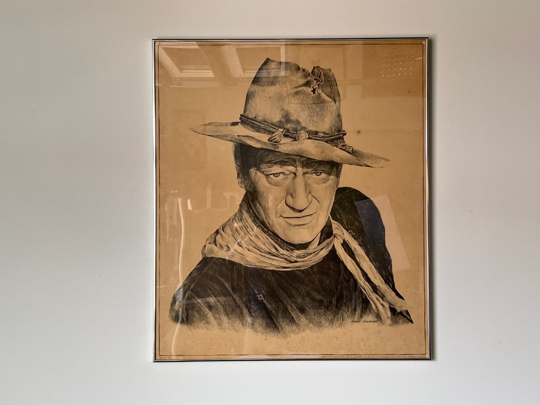 John Wayne Framed Print by Gary Giuffre Etsy