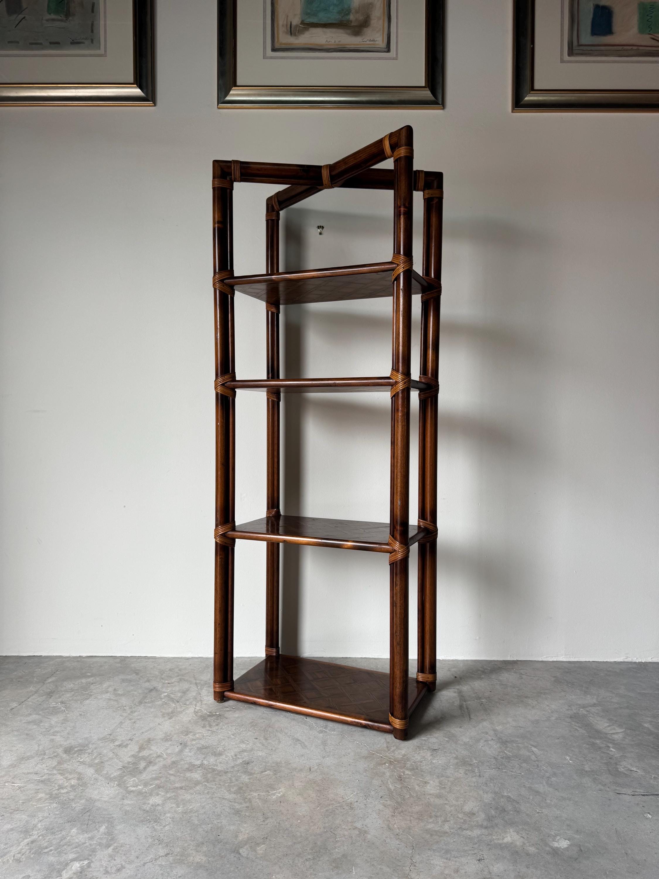 Hollywood regency ミッドセンチュリー　シェルフ　ビンテージ Hollywood Regency Etagere - Etsy