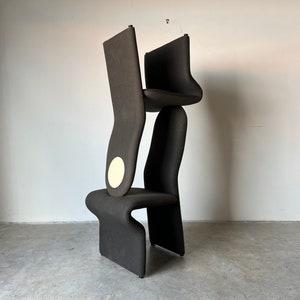 Jan Ekselius Style Postmodern Accent/ Dining Chairs by Roger Rougier a Pair image 2