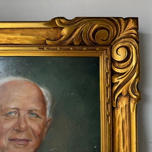 60's Ligles Original Oil Portrait Painting of an Older Man image 6