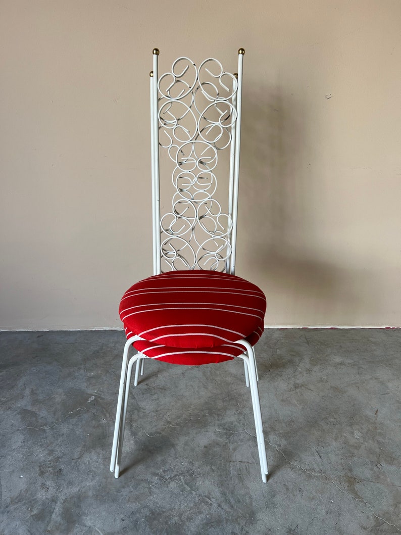 Mid-Century Arthur Umanoff Granola Bistro Dining Chairs Pair image 7