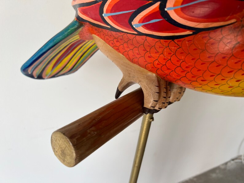 1980s Sergio Bustamante Style Large Toucan Bird Floor Sculpture image 4