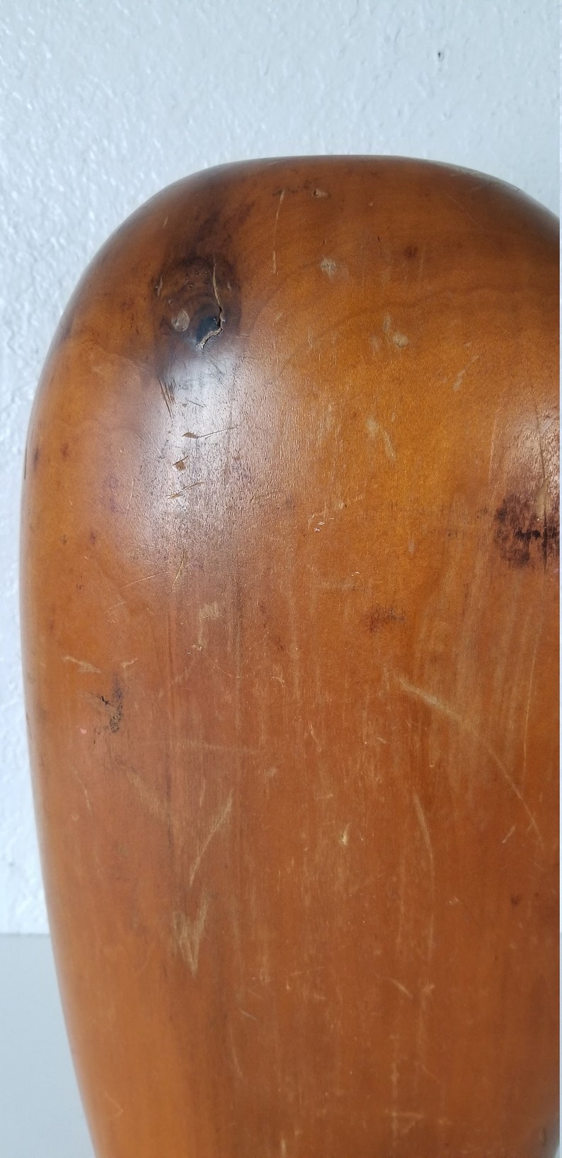 La Montagna Mid-Century Art Turned Wood Vase . image 7