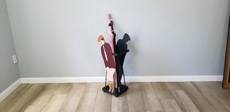 1990s Curtis Jere Style Golfer Man Design Handmade Umbrella Stand image 2