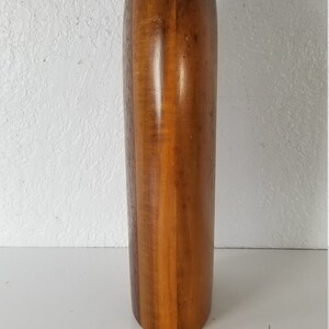 La Montagna Mid-Century Art Turned Wood Vase . image 4