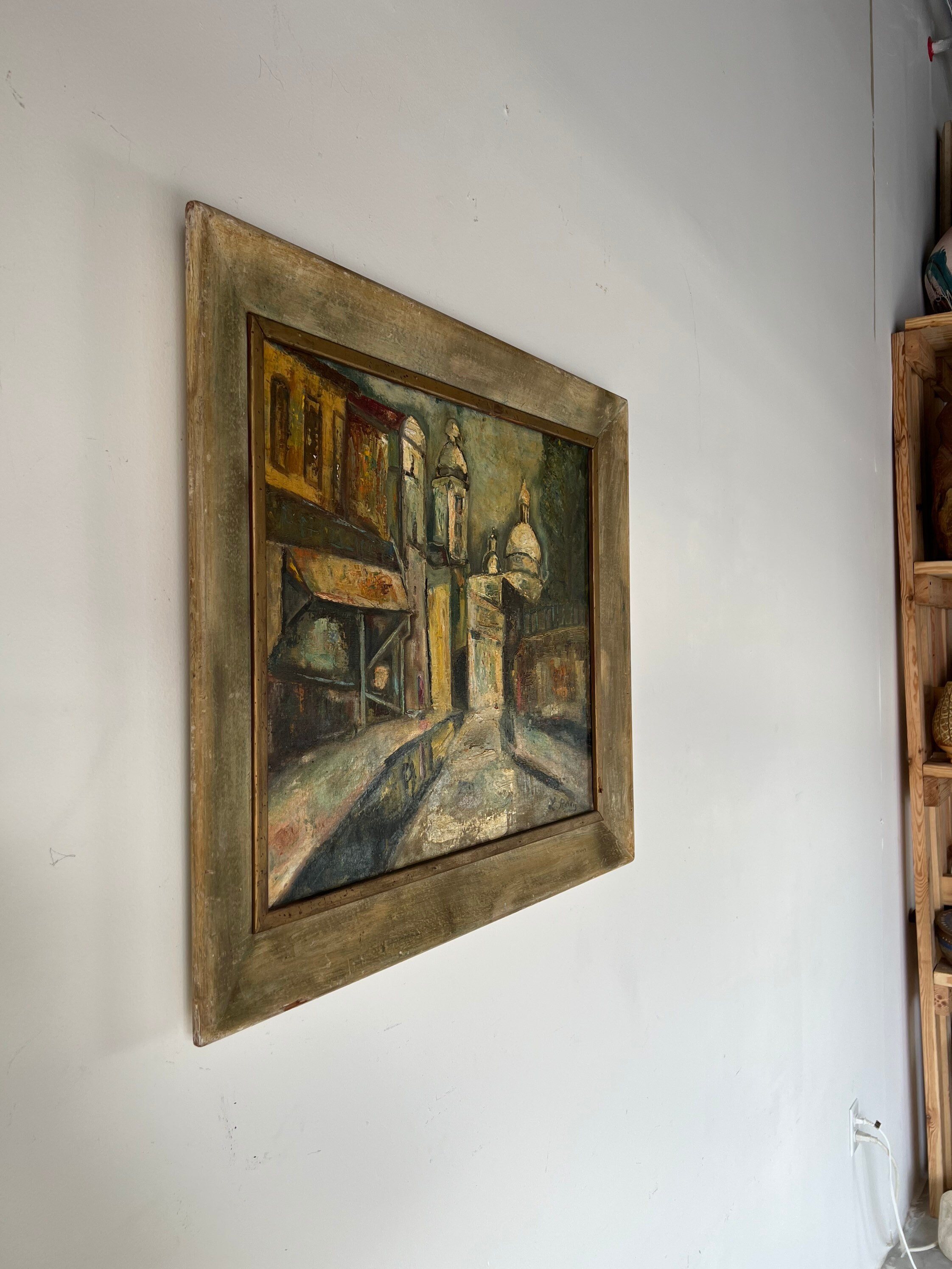 Lew Rutkin 1960s Vintage L. Rutkin Paris Street Scene Oil Painting, Frame - Etsy