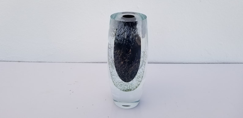 Vintage Italian Sommerso Murano Art Glass Vase . image 1