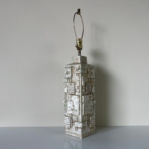70&#39;s Mid-Century Brutalist C. N Burman Table Lamp