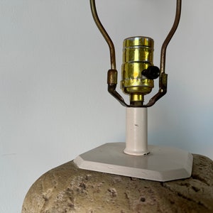 Vintage Samuel Marx Style Coral Stone Table Lamp image 6