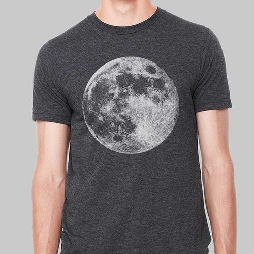 Mens Moon Shirt Graphic Tees Moon T Shirt Graphic T-shirts | Etsy