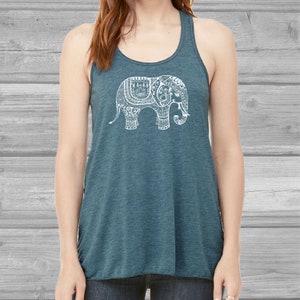 flowy graphic tank tops