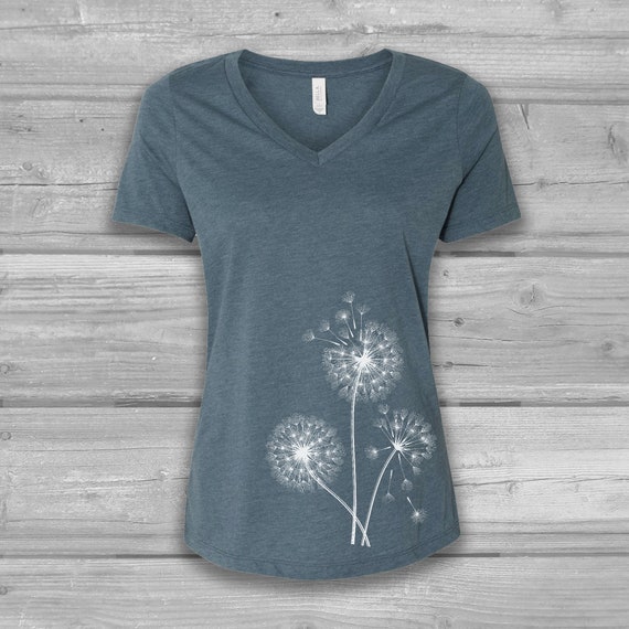 Dandelion Shirt Womens Graphic Tees V 