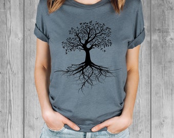 Tree of Life Shirt, Graphic Tees for Women, Bella Relaxed Fit Tshirts, Soft Tshirts, Ladies Tshirt